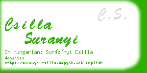csilla suranyi business card